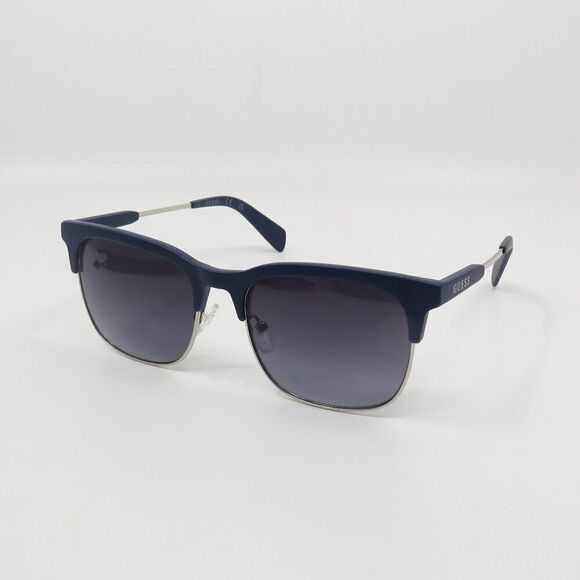 Guess Factory New GF0225/S 91W Dark Blue/Grey Gradient Smoke Sunglasses - Picture 3 of 8
